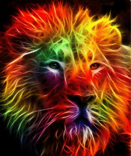 Color Splash Lion