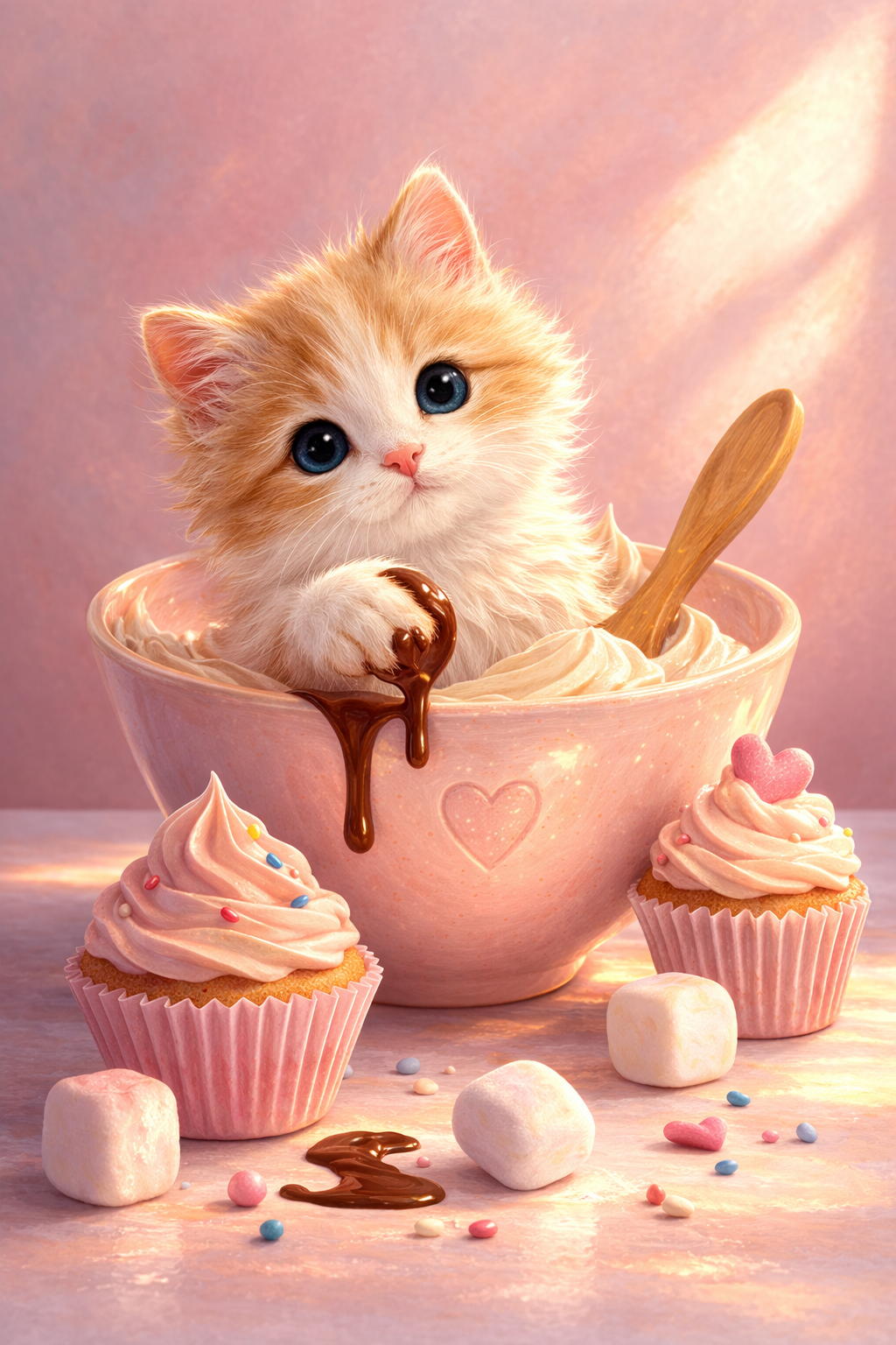 Cupcake Mischief - Full Canvas 5D Diamond Painting Kit