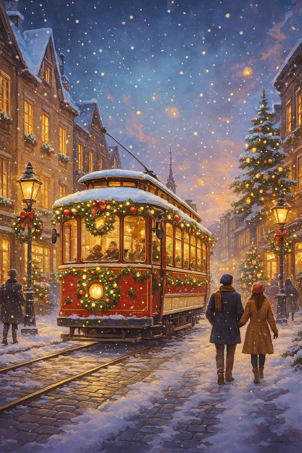 Trolley on Christmas Eve