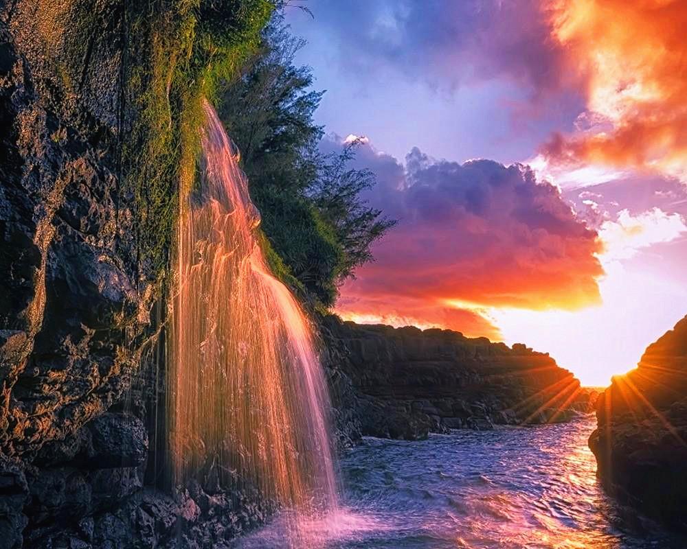 Sunset Falls