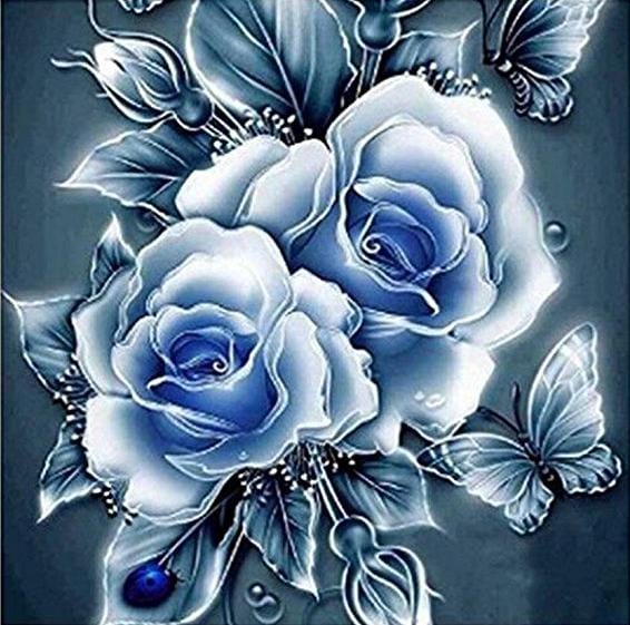 Glowing Blue Flower