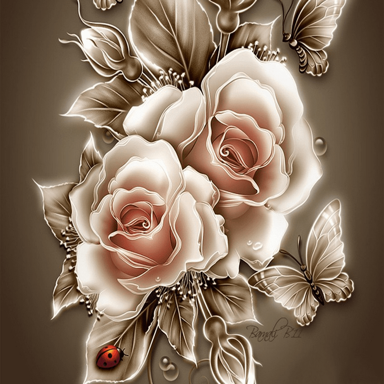 Butterfly's Roses