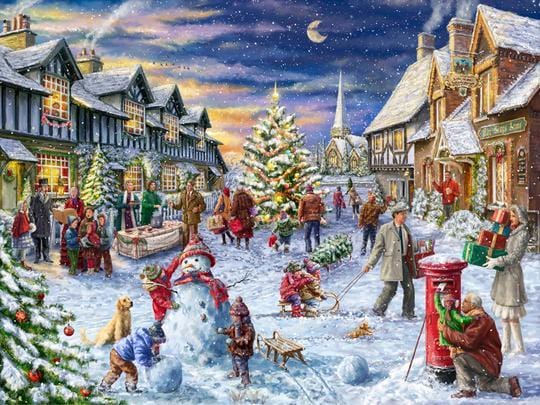 Snowy Christmas Village