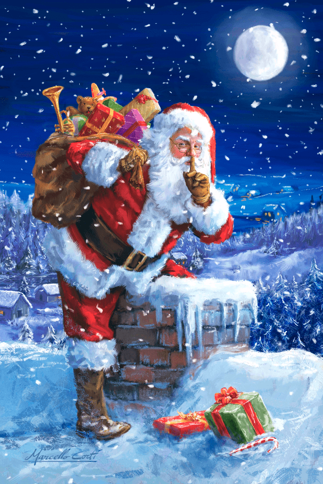 Chimney Santa