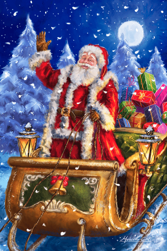 Waving Santa