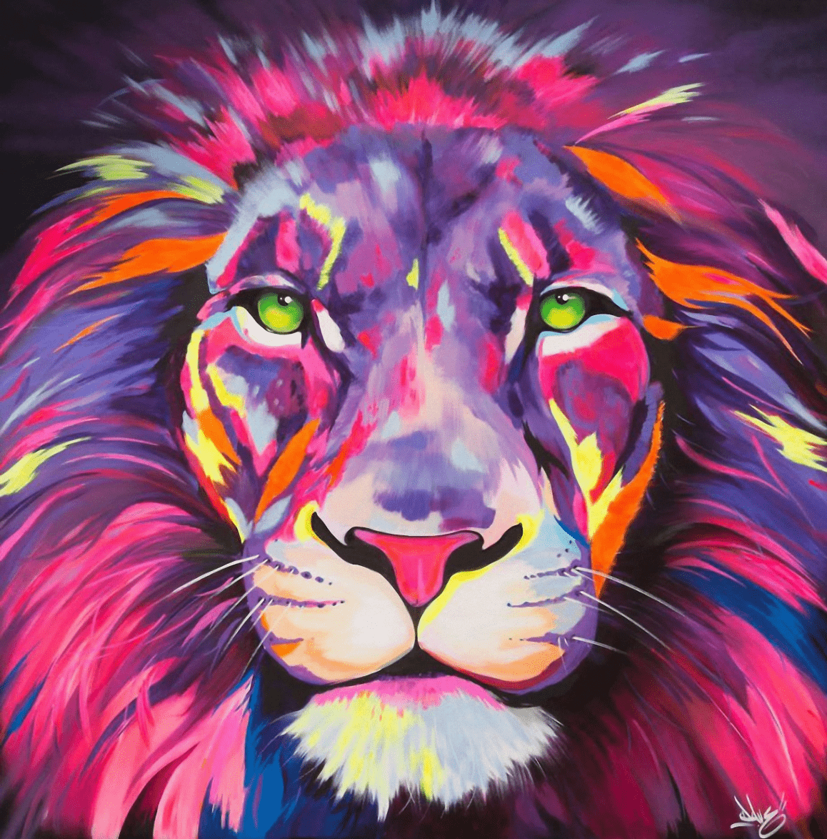 Colorful Lion
