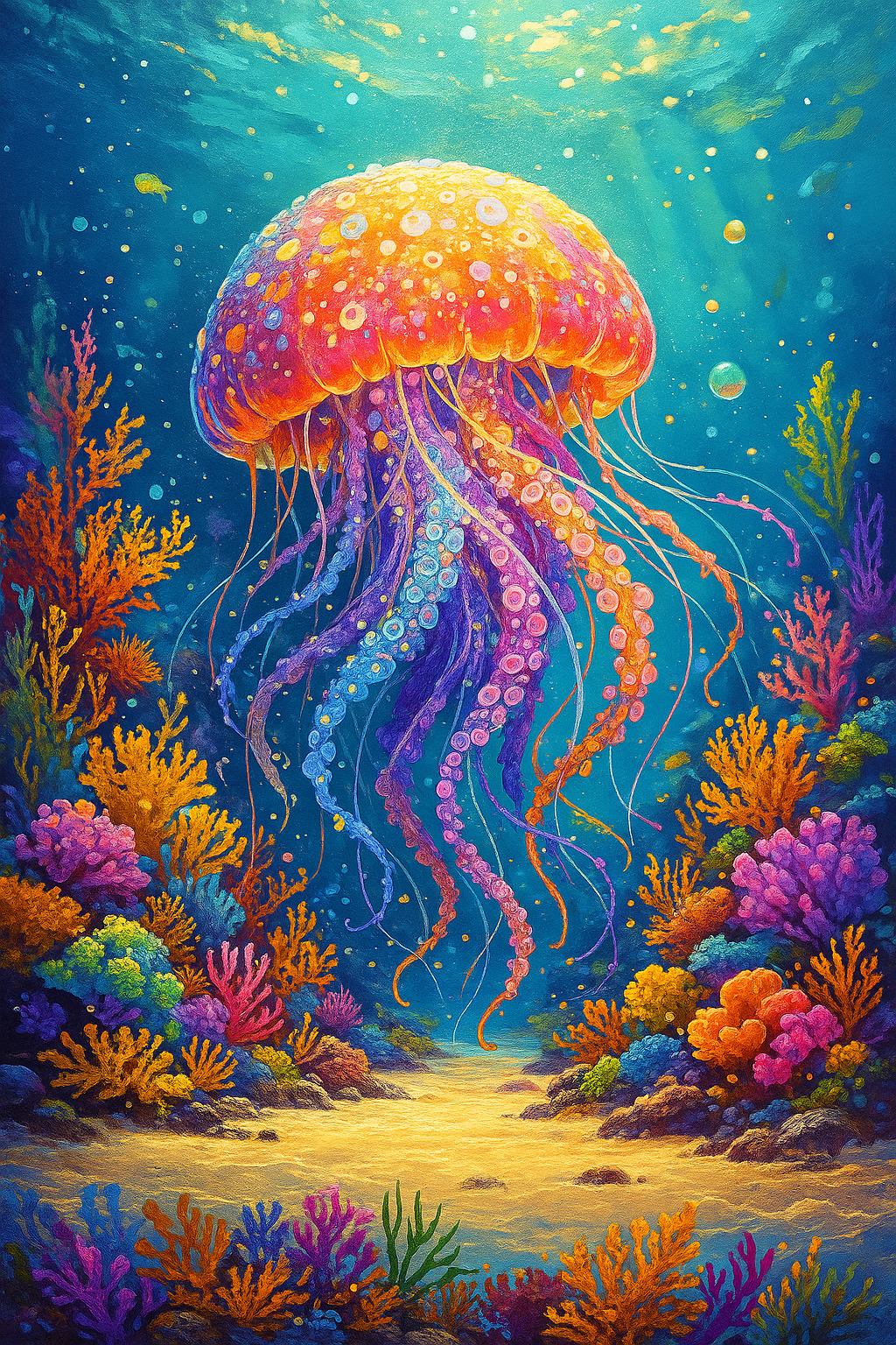 Vibrant Jellyfish