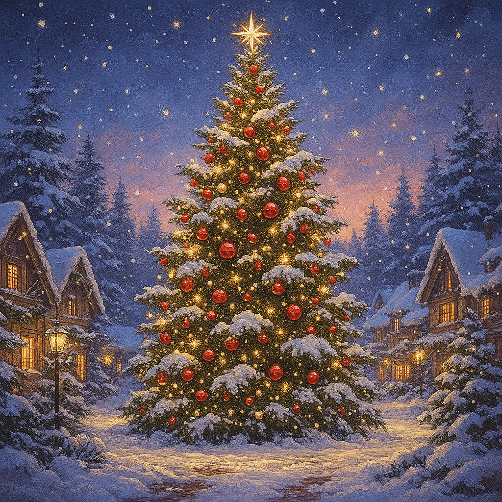 Village Christmas Tree