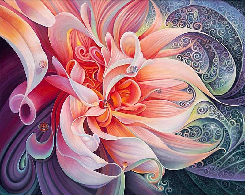 Peachy Swirls
