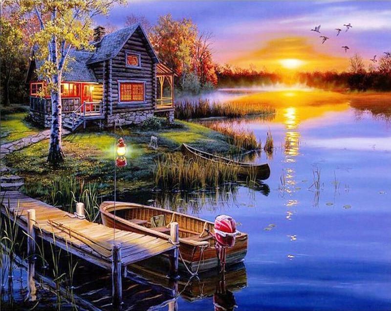 Sunset By The River