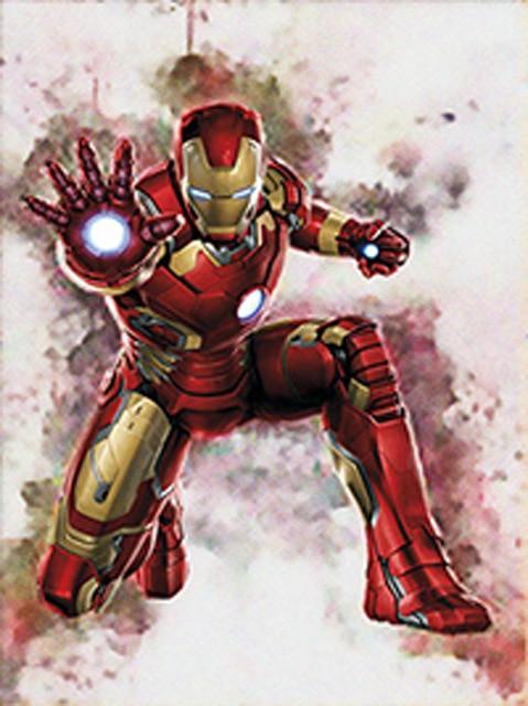 Iron Man Splatter Art