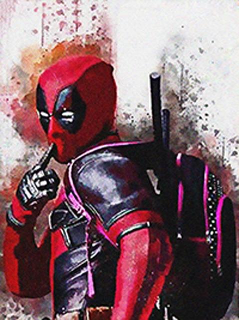 Deadpool Splatter Art
